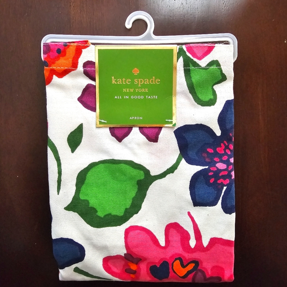 Kate Spade floral apron NWT